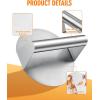 image:imageHOMENOTE Griddle Accessories for Blackstone Commercial Grade 12 Inch Heavy Duty Melting Dome with Rectangle Cast Iron Smash Burger Press Perfect for Flat Top Hibachi Grill Indoor OutdoorDomeRound PressStainless Steel