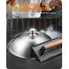 image:imageHOMENOTE Griddle Accessories for Blackstone Commercial Grade 12 Inch Heavy Duty Melting Dome with Rectangle Cast Iron Smash Burger Press Perfect for Flat Top Hibachi Grill Indoor OutdoorDomeRectangle PressCast Iron 