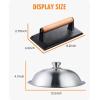 image:imageHOMENOTE Griddle Accessories for Blackstone Commercial Grade 12 Inch Heavy Duty Melting Dome with Rectangle Cast Iron Smash Burger Press Perfect for Flat Top Hibachi Grill Indoor OutdoorDomeRectangle PressCast Iron 