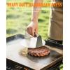 image:imageHOMENOTE Griddle Accessories for Blackstone Commercial Grade 12 Inch Heavy Duty Melting Dome with Rectangle Cast Iron Smash Burger Press Perfect for Flat Top Hibachi Grill Indoor OutdoorDomeRound PressStainless Steel