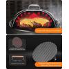 image:imageHOMENOTE Griddle Accessories for Blackstone Commercial Grade 12 Inch Heavy Duty Melting Dome with Rectangle Cast Iron Smash Burger Press Perfect for Flat Top Hibachi Grill Indoor OutdoorDomeRound Press Cast Iron