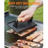 image:imageHOMENOTE Griddle Accessories for Blackstone Commercial Grade 12 Inch Heavy Duty Melting Dome with Rectangle Cast Iron Smash Burger Press Perfect for Flat Top Hibachi Grill Indoor OutdoorDomeRectangle PressCast Iron 