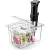 image:imageHOMENOTE Sous Vide Container 12 Quart with Universal Collapsible Hinged LidSous Vide Accessories Kit BPA FreeCompatible with Anova and Most Sous Vide CookersContainer  with sous vide rack and sleeve