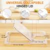 image:imageHOMENOTE Sous Vide Container 12 Quart with Universal Collapsible Hinged LidSous Vide Accessories Kit BPA FreeCompatible with Anova and Most Sous Vide CookersContainer  without accessories