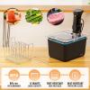 image:imageHOMENOTE Sous Vide Container 12 Quart with Universal Collapsible Hinged LidSous Vide Accessories Kit BPA FreeCompatible with Anova and Most Sous Vide CookersContainer  with sous vide rack and sleeve