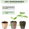 image:imagehomenote Peat Pots 120 Pcs 315 Inch Seed Starting Pots with Drainage Holes Round Nursery Plants Pots with Bonus 20 Plant Labels120