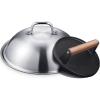 image:imageHOMENOTE Griddle Accessories for Blackstone Commercial Grade 12 Inch Heavy Duty Melting Dome with Rectangle Cast Iron Smash Burger Press Perfect for Flat Top Hibachi Grill Indoor OutdoorDomeRound Press Cast Iron