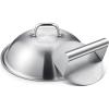 image:imageHOMENOTE Griddle Accessories for Blackstone Commercial Grade 12 Inch Heavy Duty Melting Dome with Rectangle Cast Iron Smash Burger Press Perfect for Flat Top Hibachi Grill Indoor OutdoorDomeRound PressStainless Steel