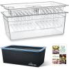 image:imageHOMENOTE Large Sous Vide Container 26 Quarts with LidComplete Sous Vide Accessories Kit BPA FreeCompatible with Anova and Most Sous Vide CookersComes with 2 Sous Vide Racks and Insulating SleeveLarge Sous Vide Containerwith 2 Rack