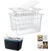image:imageHOMENOTE Sous Vide Container 12 Quart with Universal Collapsible Hinged LidSous Vide Accessories Kit BPA FreeCompatible with Anova and Most Sous Vide CookersContainer  with sous vide rack and sleeve