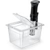 image:imageHOMENOTE Sous Vide Container 12 Quart with Universal Collapsible Hinged LidSous Vide Accessories Kit BPA FreeCompatible with Anova and Most Sous Vide CookersContainer  without accessories