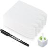 image:imageHomenote 200 Pcs 4 Inch Plastic Plant Labels Waterproof Plant Tags for SeedlingVegetable Gardening TagsGarden Markers Outdoor for Plants Name Sign with Permanet Marking PenWhiteWhite