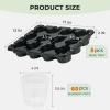 image:imagehomenote 4 Inch Seed Starting Trays with Clear Nursery Pots 2Pack 20Cell Seedling Starter Trays amp 4 Nursery Pots 40 Pcs with Drainage Plant Starter Germination Trays for Indoor Outdoor Growing4 Inch