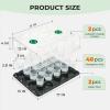image:imagehomenote 4 Inch Seed Starting Trays with Clear Nursery Pots 2Pack 20Cell Seedling Starter Trays amp 4 Nursery Pots 40 Pcs with Drainage Plant Starter Germination Trays for Indoor Outdoor Growing3 Inch