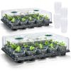 image:imagehomenote 4 Inch Seed Starting Trays with Clear Nursery Pots 2Pack 20Cell Seedling Starter Trays amp 4 Nursery Pots 40 Pcs with Drainage Plant Starter Germination Trays for Indoor Outdoor Growing3 Inch