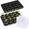 image:imagehomenote 4 Inch Seed Starting Trays with Clear Nursery Pots 2Pack 20Cell Seedling Starter Trays amp 4 Nursery Pots 40 Pcs with Drainage Plant Starter Germination Trays for Indoor Outdoor Growing3 Inch