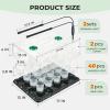 image:imagehomenote 4 Inch Seed Starting Trays with Clear Nursery Pots 2Pack 20Cell Seedling Starter Trays amp 4 Nursery Pots 40 Pcs with Drainage Plant Starter Germination Trays for Indoor Outdoor Growing3 Inch