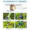 image:imagehomenote Misting Cooling System 59FT 18M Misting Line  16 Brass Mist Nozzles  Brass Adapter34 Misters for Outside Patio Cooling Garden Greenhouse Watering