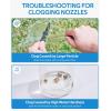 image:imagehomenote Misting Cooling System 59FT 18M Misting Line  16 Brass Mist Nozzles  Brass Adapter34 Misters for Outside Patio Cooling Garden Greenhouse Watering