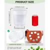 image:imagehomenote Nursery Pots 30 Pack345 Inch Plant Pot for Planting Clear Nursery Pots for PlantPlastic Seedling with Drainage Holes Seed Starter Flower High Transparency 20 Labels Excellent HardnessTransparencyno Lid