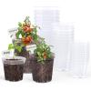 image:imagehomenote Nursery Pots 30 Pack345 Inch Plant Pot for Planting Clear Nursery Pots for PlantPlastic Seedling with Drainage Holes Seed Starter Flower High Transparency 20 Labels Excellent HardnessTransparencyno Lid
