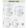 image:imagehomenote Nursery Pots 30 Pack345 Inch Plant Pot for Planting Clear Nursery Pots for PlantPlastic Seedling with Drainage Holes Seed Starter Flower High Transparency 20 Labels Excellent HardnessTransparencyno Lid