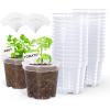 image:imagehomenote Nursery Pots 30 Pack345 Inch Plant Pot for Planting Clear Nursery Pots for PlantPlastic Seedling with Drainage Holes Seed Starter Flower High Transparency 20 Labels Excellent HardnessTransparencyno Lid