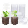 image:imagehomenote Nursery Pots 30 Pack345 Inch Plant Pot for Planting Clear Nursery Pots for PlantPlastic Seedling with Drainage Holes Seed Starter Flower High Transparency 20 Labels Excellent HardnessTransparencyno Lid