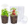 image:imagehomenote Nursery Pots 30 Pack345 Inch Plant Pot for Planting Clear Nursery Pots for PlantPlastic Seedling with Drainage Holes Seed Starter Flower High Transparency 20 Labels Excellent HardnessTransparencyno Lid