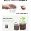image:imagehomenote Nursery Pots 30 Pack345 Inch Plant Pot for Planting Clear Nursery Pots for PlantPlastic Seedling with Drainage Holes Seed Starter Flower High Transparency 20 Labels Excellent HardnessClear