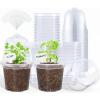 image:imagehomenote Nursery Pots 30 Pack345 Inch Plant Pot for Planting Clear Nursery Pots for PlantPlastic Seedling with Drainage Holes Seed Starter Flower High Transparency 20 Labels Excellent HardnessTransparencywith Lid