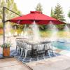 image:imageHOMENOTE 10 Pack Brass Misting Nozzles for Outdoor Cooling System Mister Replacement Nozzles Tee and Plugs for 14 Tubing Misting System Accessories for Patio Garden GreenhouseBlack