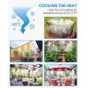 image:imageHOMENOTE 20 Pack Brass Misting Nozzles and 5 Pack Tee Misters for Outdoor Cooling System Nozzles Replacements for 14 inch tubing Patio Cooling Garden Watering Fan Mist System