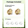 image:imageHOMENOTE US Standard Faucet Adapter 34 to 14 Hose Adapter Convert 34 Female Hose Thread Bib to 14 Tubing 2 Brass Adapters with 4 Washers