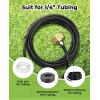 image:imageHOMENOTE US Standard Faucet Adapter 34 to 14 Hose Adapter Convert 34 Female Hose Thread Bib to 14 Tubing 2 Brass Adapters with 4 Washers