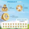image:imagehomenote 20 Pack Brass Misting Nozzles 00079 Orifice 02 mm 1024 Thread Mister Nozzles Replacement for Outside Patio Misting Garden Irrigation Greenhouse Watering Chicken Coop Pet Cooling02mm Orifice