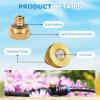 image:imagehomenote 20 Pack Brass Misting Nozzles 00079 Orifice 02 mm 1024 Thread Mister Nozzles Replacement for Outside Patio Misting Garden Irrigation Greenhouse Watering Chicken Coop Pet Cooling02mm Orifice