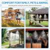 image:imagehomenote Misting Cooling System 75FT 23M Misting Line  28 Brass Mist Nozzles  Brass Adapter34 Outdoor Mister for Patio Backyard Garden Greenhouse Watering42FT  13M