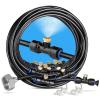 image:imageHOMENOTE Misting Cooling System 26FT 8M Misting Line  7 Brass Mist Nozzles  Brass Adapter34 Outdoor Mister for Patio Backyard Garden Greenhouse42FT  13M