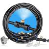 image:imagehomenote Misting Cooling System 75FT 23M Misting Line  28 Brass Mist Nozzles  Brass Adapter34 Outdoor Mister for Patio Backyard Garden Greenhouse Watering26FT  8M