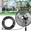image:imagehomenote Misting Fan Kit for Outside Cooling 164FT Misting Line 5 Brass Nozzles 34 Brass Adapter Outdoor Mister System for Patio Backyard Cooling amp Poolside Relaxation