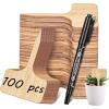 image:imageHomenote Bamboo Plant Labels 60Pcs Plant Tags for Seedling TType Tags for Plants Outdoor Garden Markers Vegetable Seedling236  4100 Pcs