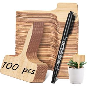 image:imageHomenote Bamboo Plant Labels 60Pcs Plant Tags for Seedling TType Tags for Plants Outdoor Garden Markers Vegetable Seedling236  4100 Pcs