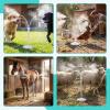 image:imageHOMENOTE Standing Misting Cooling System with Fillable Base 262FT Water Line Adjustable Height Standing Mister for Outside Patio Cooling Pool Tanning Garden Greenhouse Watering WhiteWhite