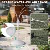 image:imageHOMENOTE Standing Misting Cooling System with Fillable Base 262FT Water Line Adjustable Height Standing Mister for Outside Patio Cooling Pool Tanning Garden Greenhouse Watering WhiteWhite