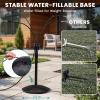 image:imageHOMENOTE Standing Misting Cooling System with Fillable Base 262FT Water Line Adjustable Height Standing Mister for Outside Patio Cooling Pool Tanning Garden Greenhouse Watering WhiteBlack