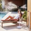 image:imageHOMENOTE Standing Misting Cooling System with Fillable Base 262FT Water Line Adjustable Height Standing Mister for Outside Patio Cooling Pool Tanning Garden Greenhouse Watering WhiteWhite