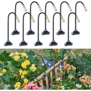 image:imageHOMENOTE 10 Pack Misting Brass Nozzles 360 Degree Adjustable 8 Inch Mister Nozzle for Outdoor Cooling System Lawn Irrigation Garden Watering Pet Cooling