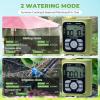 image:imageHOMENOTE Misting Cooling System with Timer 26FT Misting Hose7 Brass Nozzles34 Brass AdapterWater Timer with Mist Mode amp Irrigation Mode Outdoor Misters for Patio Cooling and Garden Watering26FT  8M