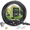 image:imageHOMENOTE Misting Cooling System with Timer 26FT Misting Hose7 Brass Nozzles34 Brass AdapterWater Timer with Mist Mode amp Irrigation Mode Outdoor Misters for Patio Cooling and Garden Watering26FT  8M